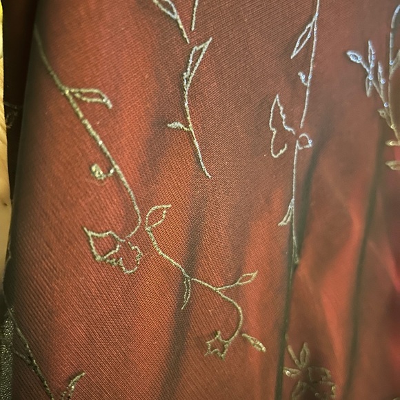 No Boundaries Floral Sheer Black Mini Dress Hot Pink Underlay Sz 8 Y2K Party - Picture 7 of 7